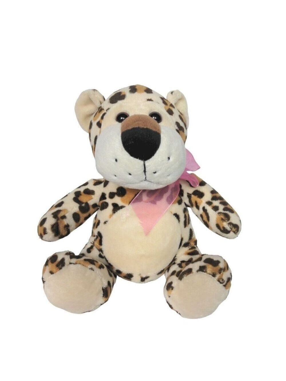 Caltoy Leopard Cheetah Cat Plush 8 Inch